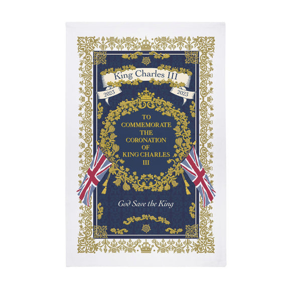 King Charles III Coronation Regal Tea Towel