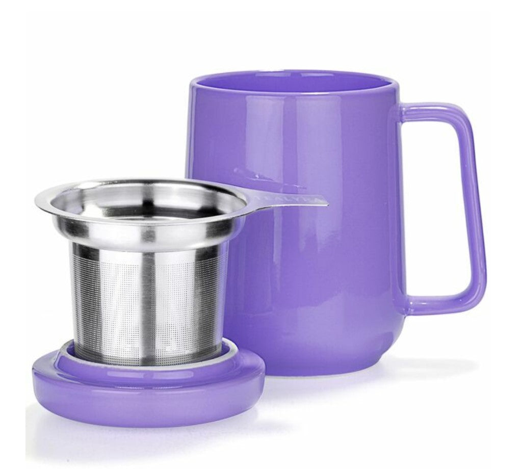 Peak Matte Purple Tea Mug & Infuser – Queen's Pantry Teas