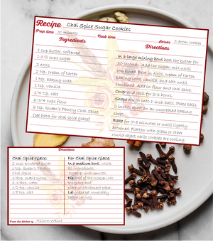 Chai Spice Sugar Cookie Recipe