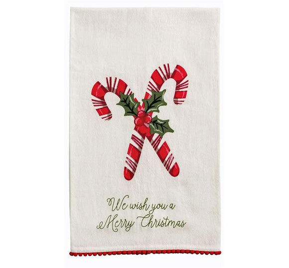 Candy Cane Christmas Tea Towel