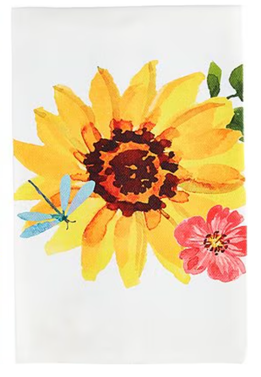 Sunflower Spring Flower Tea Towel