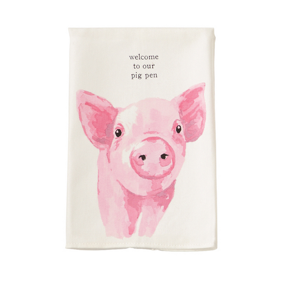 Pig Farm Tea Towel