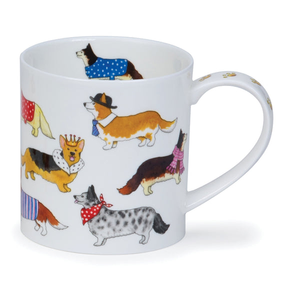 Dunoon Orkney Dashing Dogs Corgi Mug