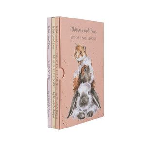 Wrendale Whiskers and Paws Set of 3 Notebooks
