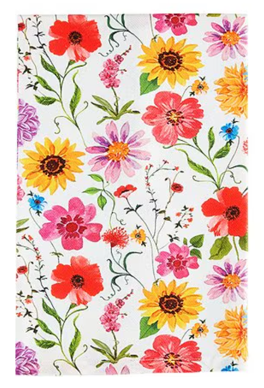 Flower Spring Tea Towel
