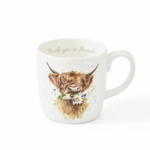 Wrendale Thank You So Mooch 14 oz Mug (with box)