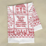 "We Wish You a Merry Christmas" Christmas Tea Towel