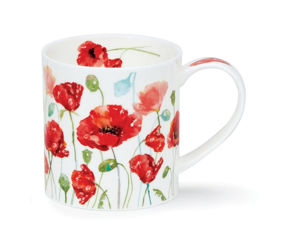 Dunoon Orkney Floral Breeze Poppy Mug