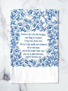 "Praise to the Lord" Hymn Tea Towel