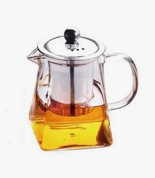 Square Glass Teapot – Queen's Pantry Teas